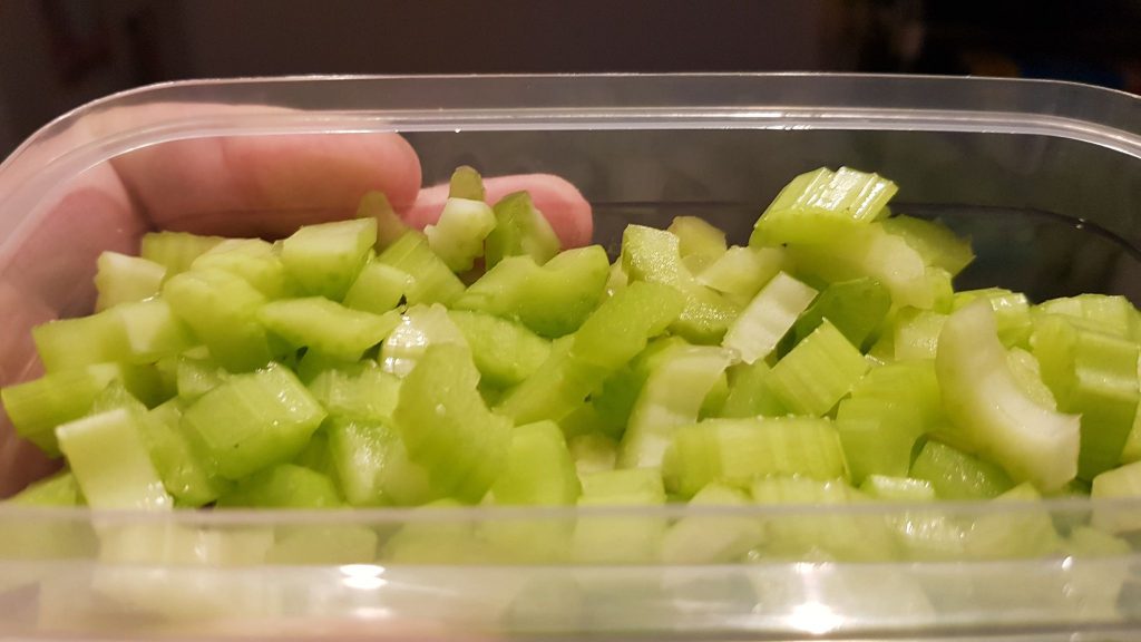 Chopped up Celery